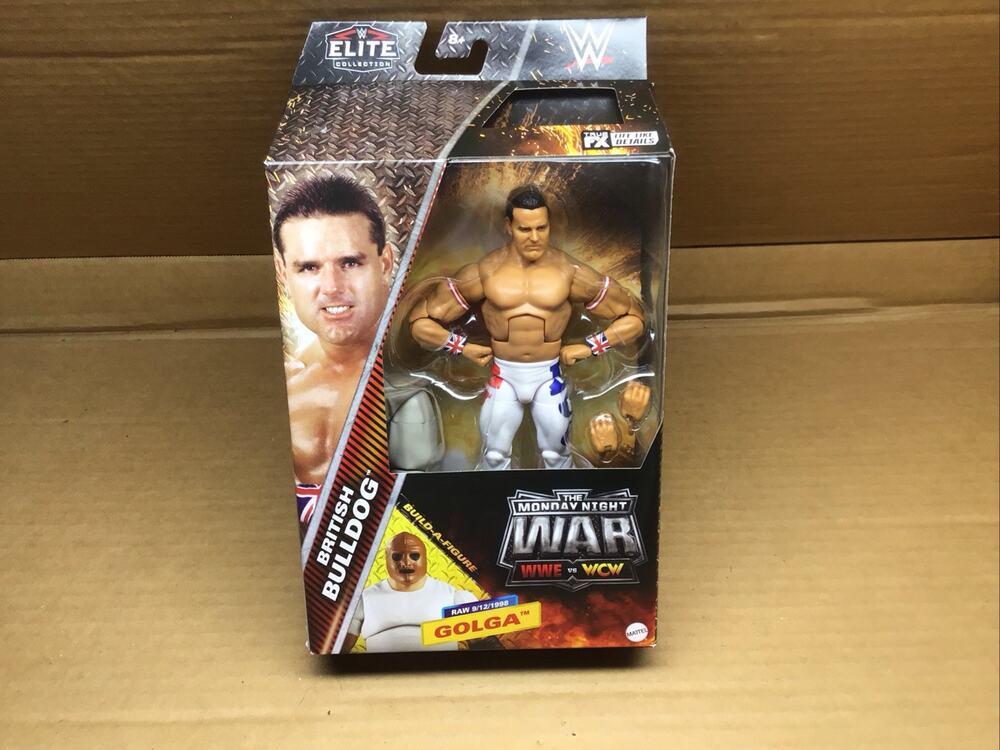 WWE Elite Monday Night War British Bulldog Davey Boy Smith Figure Golga BAF New